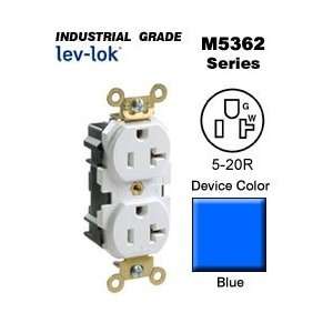  Leviton M5362 B 5 20R Lev Lok Duplex Receptacle Industrial 