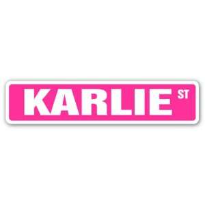  KARLIE Street Sign name kids childrens room door bedroom 