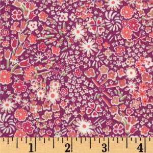   Interlock Knit Kayoko Purple Fabric By The Yard Arts, Crafts & Sewing