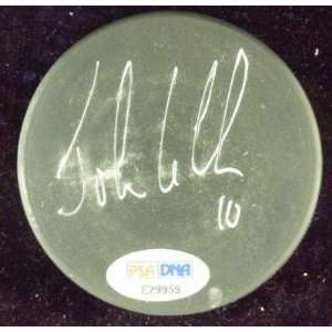 John LeClair Autographed Hockey Puck   ~ PSA DNA ~   Autographed NHL 