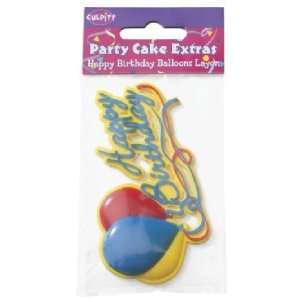  Birthday Balloon Layon Cake Decoration (1 pc) Health 