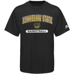  NCAA Russell Kennesaw State Owls Black Basketball T shirt 