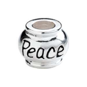 Kera Sterling Silver Peace Expression Bead Jewelry