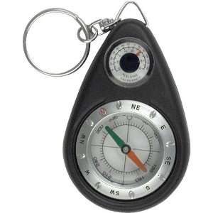Compass Thermometer Keychain 