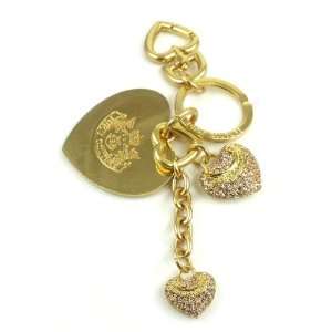  Juicy Couture Keychain Pave Heart Keyfob Jewelry