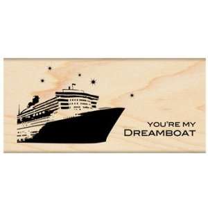  Dreamboat Wood Mounted Stamp (Penny Black) Arts, Crafts 