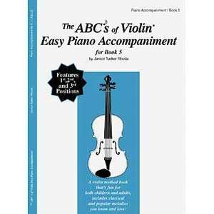  The ABCs of Violin Easy Piano Accompaniment for Book 5 