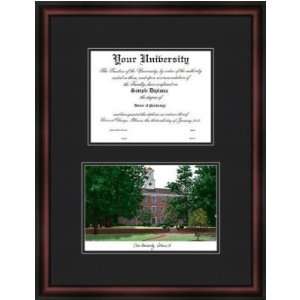  Ohio University Diplomate Diploma Frame & Lithograph 