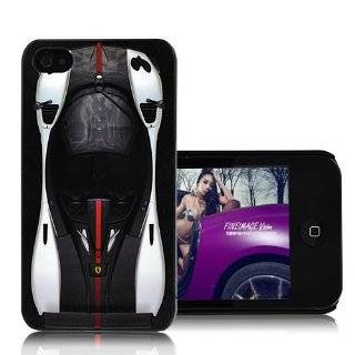  Koolshop Ferrari iphone 4 snap on hard case cover   black 