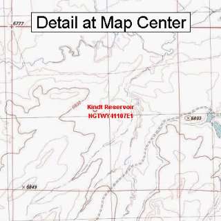  USGS Topographic Quadrangle Map   Kindt Reservoir, Wyoming 