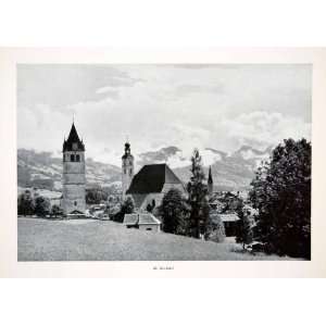  1956 Print Kitzbuhel Copper Silver Lower Inntal Peasant 