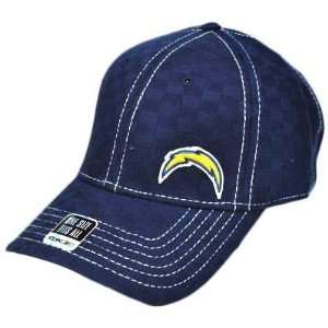   Flex Fit Blue Yellow San Diego Chargers Weave Knit Pattern Hat Cap