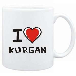  Mug White I love Kurgan  Cities