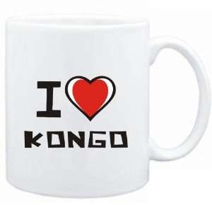  Mug White I love Kongo  Languages