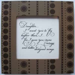  Kindred Hearts Inspirational Quote Frame (6 x 6 Brown Dot 