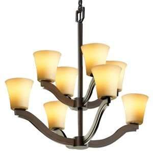  CandleAria Bend 2 Tier Chandelier by Justice Design Group 