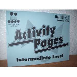  Activity Pages (Intermediate Level) Bible Study Guide for 