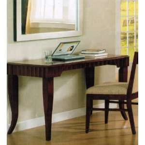  Writing Desk with Curve Design Legs Cherry Brown Finish 