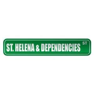   ST. HELENA & DEPENDENCIES ST  STREET SIGN COUNTRY
