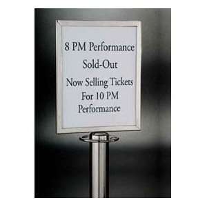  Barrier System Sign, 8 1/2x11, Chrome Patio, Lawn 