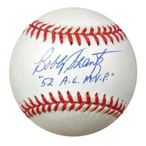 Bobby Shantz Signed Baseball   AL 1952 AL MVP PSA DNA 