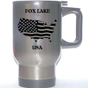  US Flag   Fox Lake, Illinois (IL) Stainless Steel Mug 