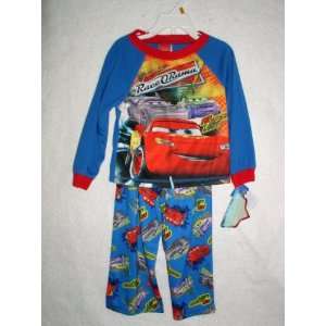  Disney Pixar Cars Boys Long Sleeve Pajama Set, Size 4t 