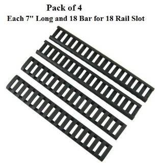 Handguard Ladder Rail Cover (18 Ladder Bar), Black (pack of 4)