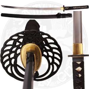 Classic Crane Tsuba Handmade Samurai Katana Sword Sharp  