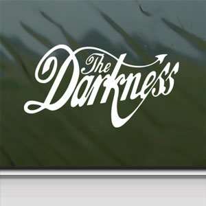  The Darkness White Sticker Metal Rock Band Laptop Vinyl 