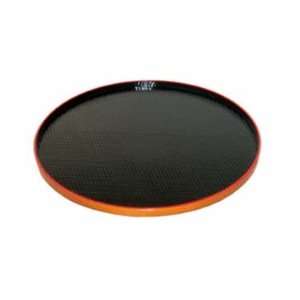   Japanese Black/Red ABS Plastic Round Tray   16