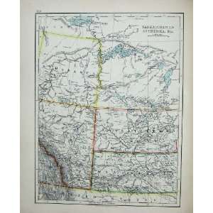  Johnston World Maps 1895 Manitoba Saskatchew Assiniboia 