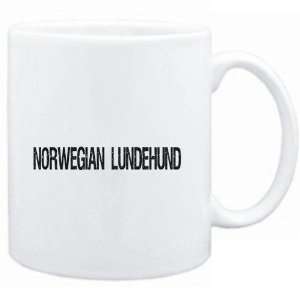 Mug White  Norwegian Lundehund  SIMPLE / CRACKED / VINTAGE / OLD 
