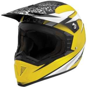 Sparx Shotgun Stealth Yellow motocross Helmet   Color  Yellow   Size 