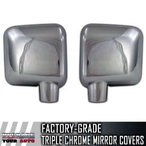  2007 2012 Jeep Wrangler Chrome Mirror Covers (Set of 2 