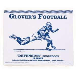 Glovers Scorebooks Football Defensive Scorebook (15 Games)  