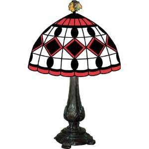  Chicago Blackhawks Stained Glass Tiffany Table Lamp 