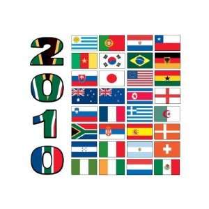  world cup flags Round Sticker 