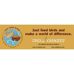 Just Feed Birds Static Cling Decal 