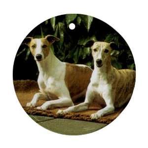  Whippet Ornament (Round)