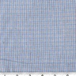   Windowpane Plaid Baby Blues Fabric By The Yard Arts, Crafts & Sewing