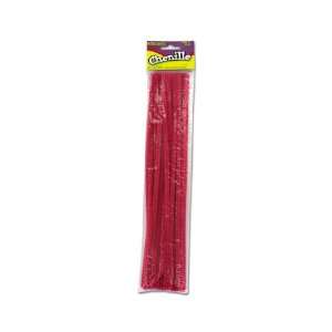   25 pack 12 inch 6mm pink chenille craft stems Arts, Crafts & Sewing
