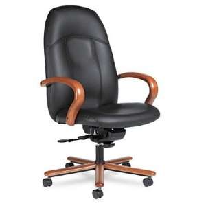  Global Tamiri Leather Series High Back Tilt Chair with 
