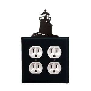  New   Lighthouse   Double Outlet Electric Cover by Village 