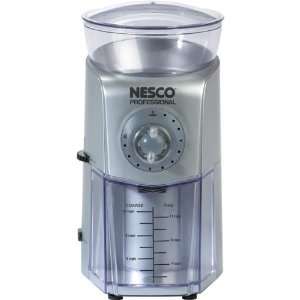 New   Professional Coffee Bean Burr Grinder by Nesco  
