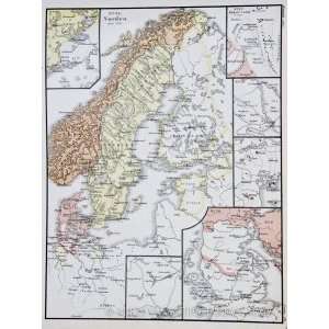  Norstedt Map of Scandinavia after 1718 (1876) Office 