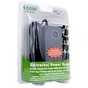  Universal 100w Laptop Power Adapter, Bonus HP and Dell Tip 