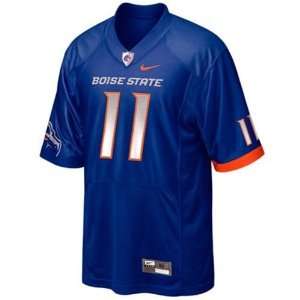  Boise State Broncos #11 Football Twill Jersey (Royal Blue 