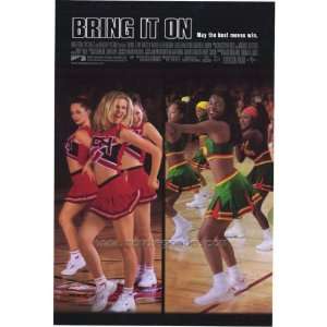 Bring It On (2000) Original Double Sided One Sheet Movie Poster 27x40 