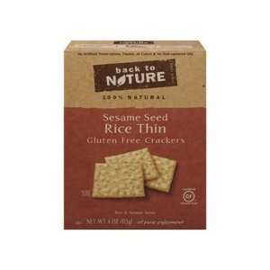 Back to Nature Gluten Free Sesame Seed Crackers (12x4oz)  